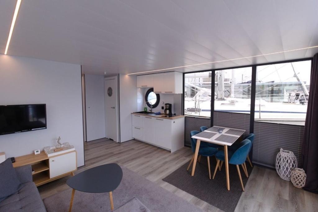 Hausboot Fjord Meeresbrise Mit Dachterrasse In Фленсбург Екстериор снимка